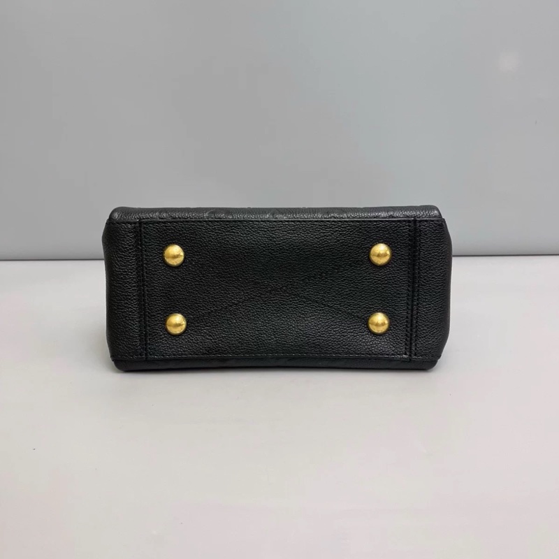 LV路易威登surene BB黑色壓紋牛皮單肩斜挎包-5