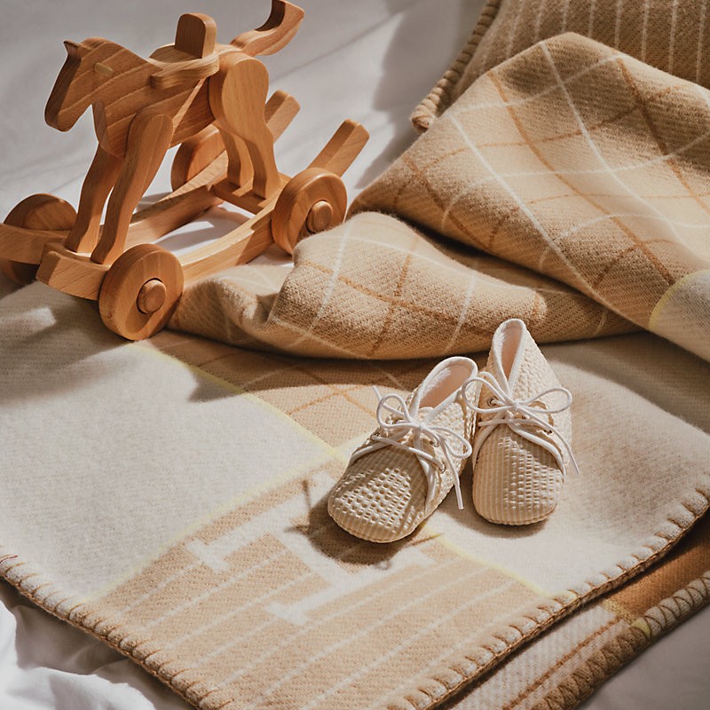 25年購證/🌟全新未使用🌟原價4萬2 愛馬仕 Avalon嬰兒毛毯

中榛子色 / 白色-5