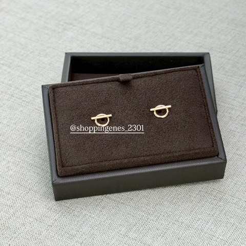 愛馬仕 Hermes 小Q耳環 玫瑰金 珠寶