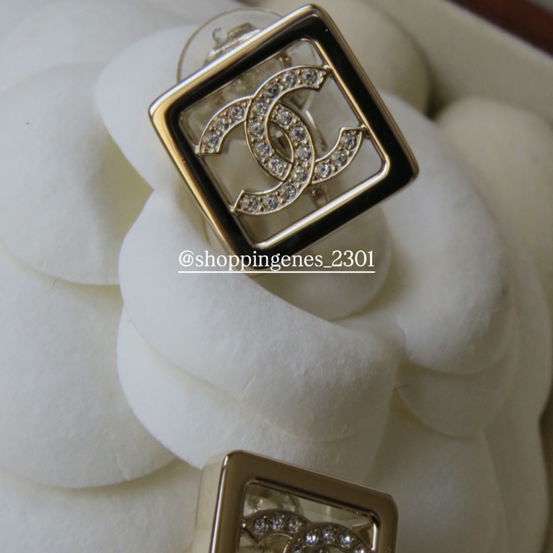 香奈兒 Chanel 方形耳夾耳環！夾式耳環！耳夾！❗️尚未抵台-2