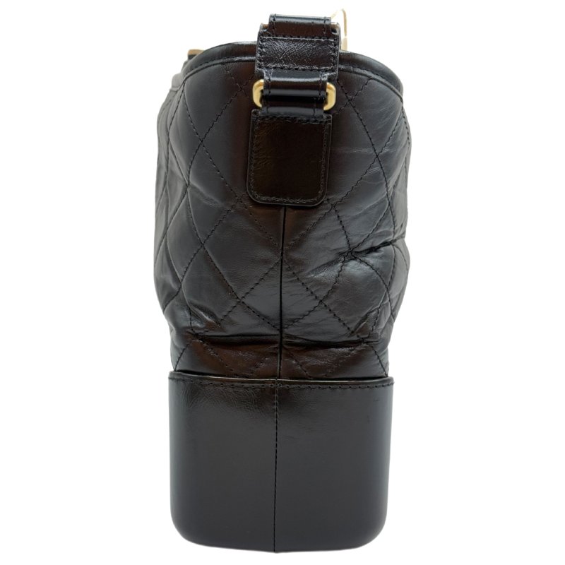 【2049】香奈兒  Chanel Gabrielle 流浪包 黑色 中號 小牛皮 斜挎包-2