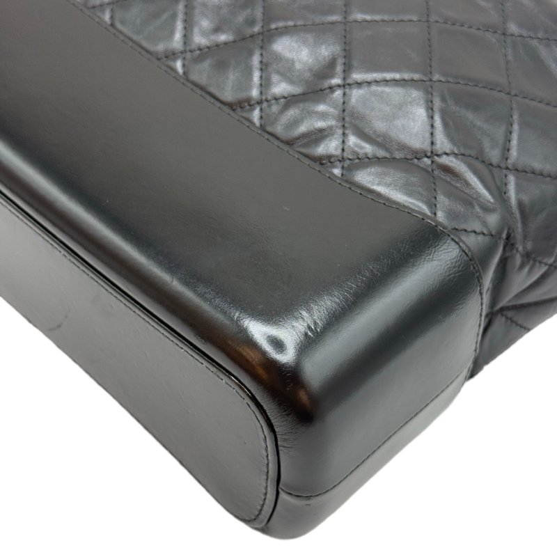 【2049】香奈兒  Chanel Gabrielle 流浪包 黑色 中號 小牛皮 斜挎包-11