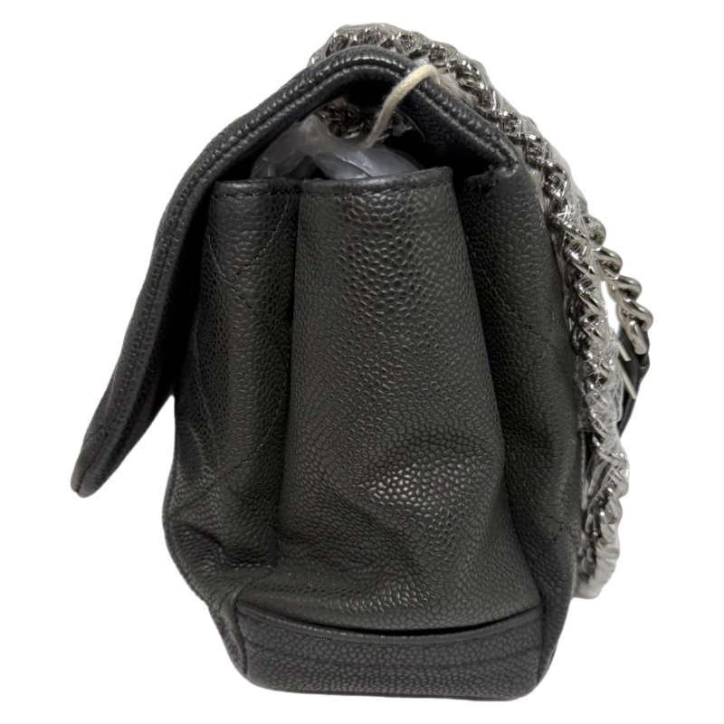 【2461】香奈兒 Chanel  Classic Flap 經典翻蓋 中號 黑色斜挎包 荔枝皮-3