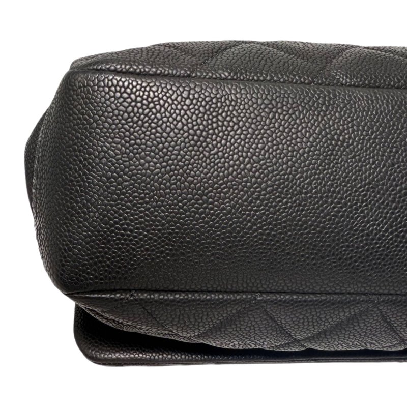 【2461】香奈兒 Chanel  Classic Flap 經典翻蓋 中號 黑色斜挎包 荔枝皮-10