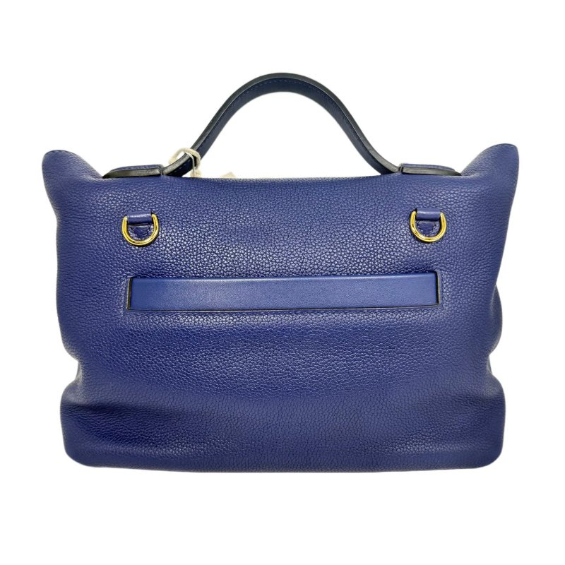 【3135】愛馬仕Hermès 24/24包 皇家藍 手提包 TOGO皮 金扣-1