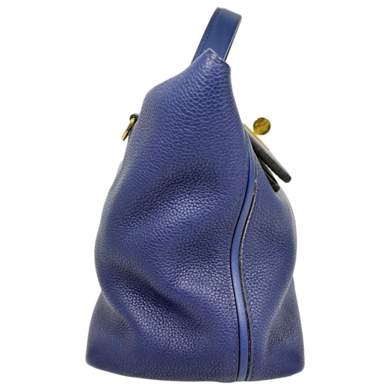 【3135】愛馬仕Hermès 24/24包 皇家藍 手提包 TOGO皮 金扣-2