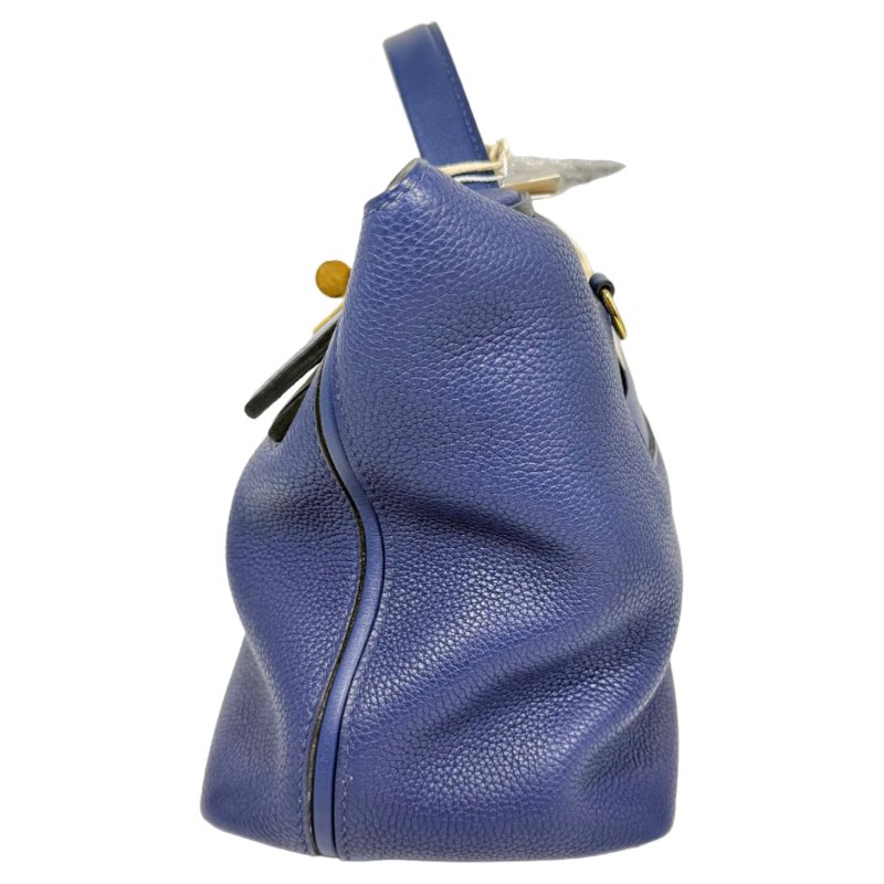 【3135】愛馬仕Hermès 24/24包 皇家藍 手提包 TOGO皮 金扣-3