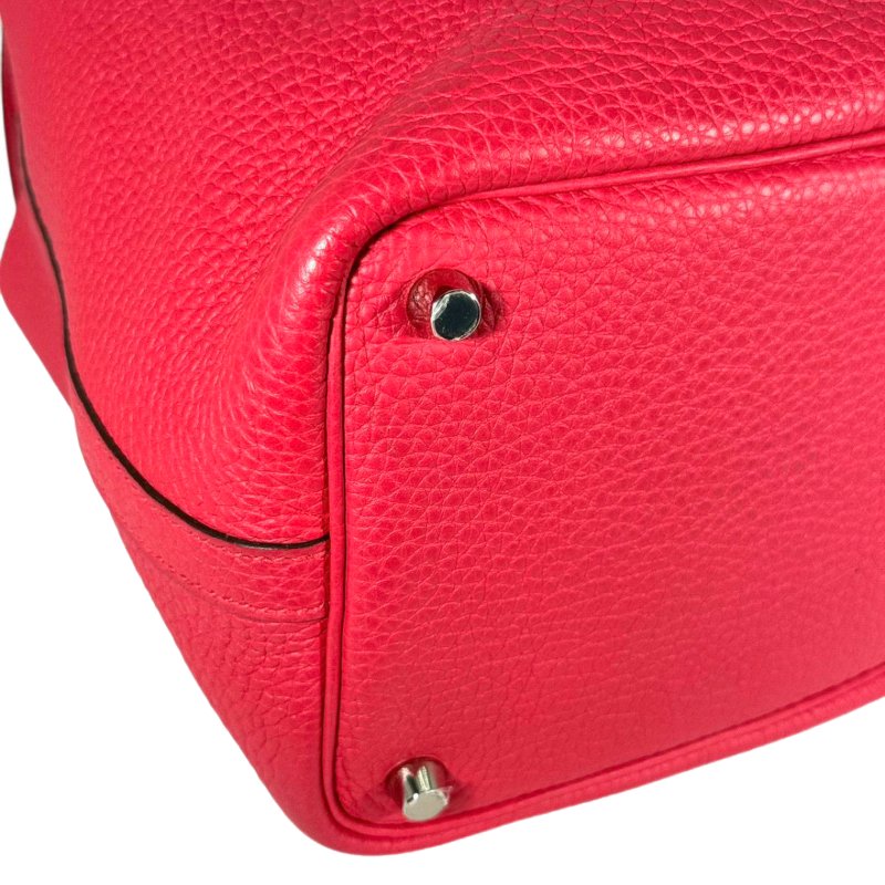 ［2365］愛馬仕 Hermès PICOTIN 18 齋普爾粉色菜籃子 手提包 TOGO皮  銀扣-8