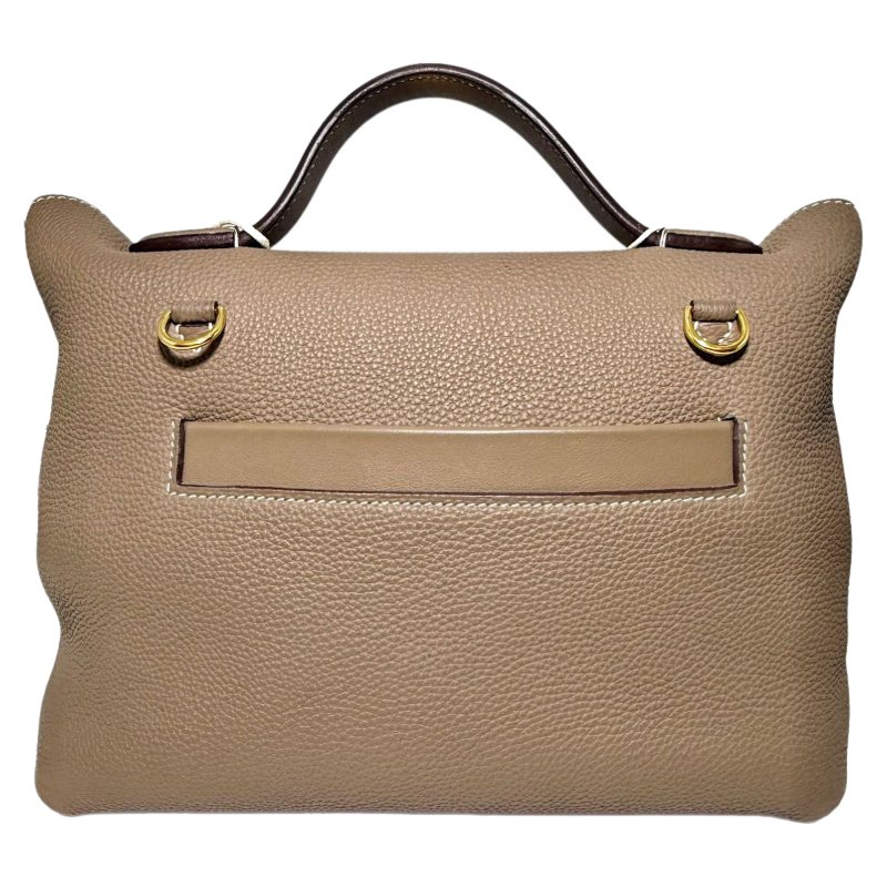 【3425】愛馬仕  Hermès  24/24  (大象灰) 手提包 Togo皮 小號 金扣-1