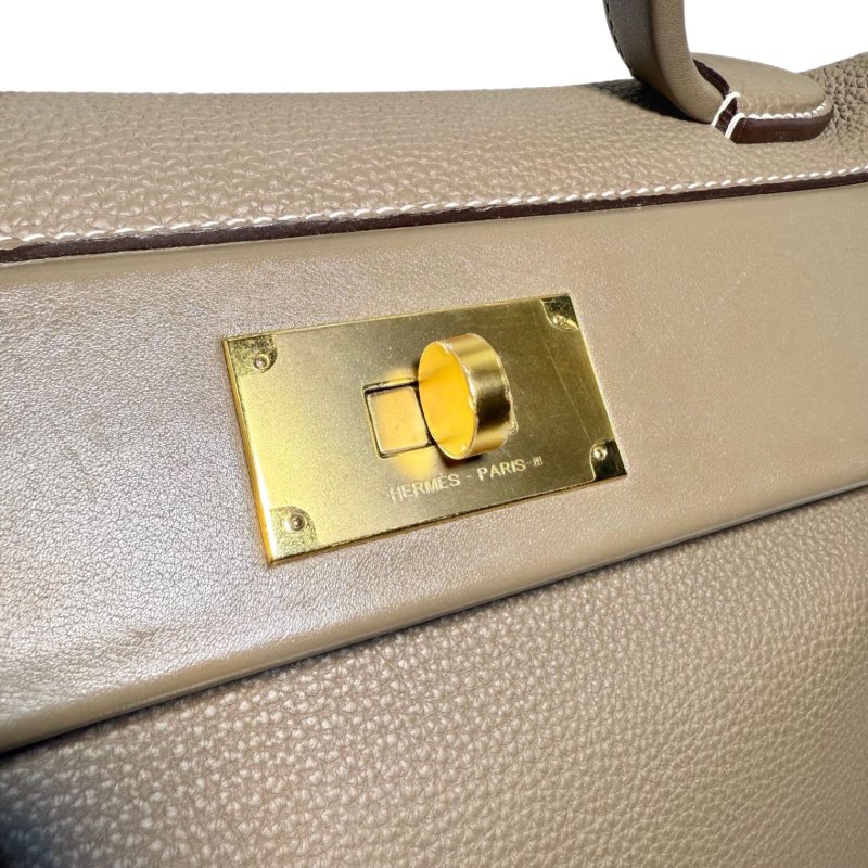 【3425】愛馬仕  Hermès  24/24  (大象灰) 手提包 Togo皮 小號 金扣-5
