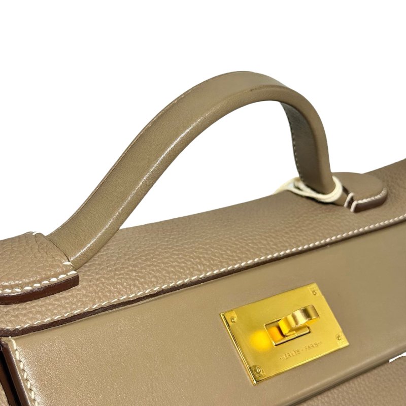【3425】愛馬仕  Hermès  24/24  (大象灰) 手提包 Togo皮 小號 金扣-6