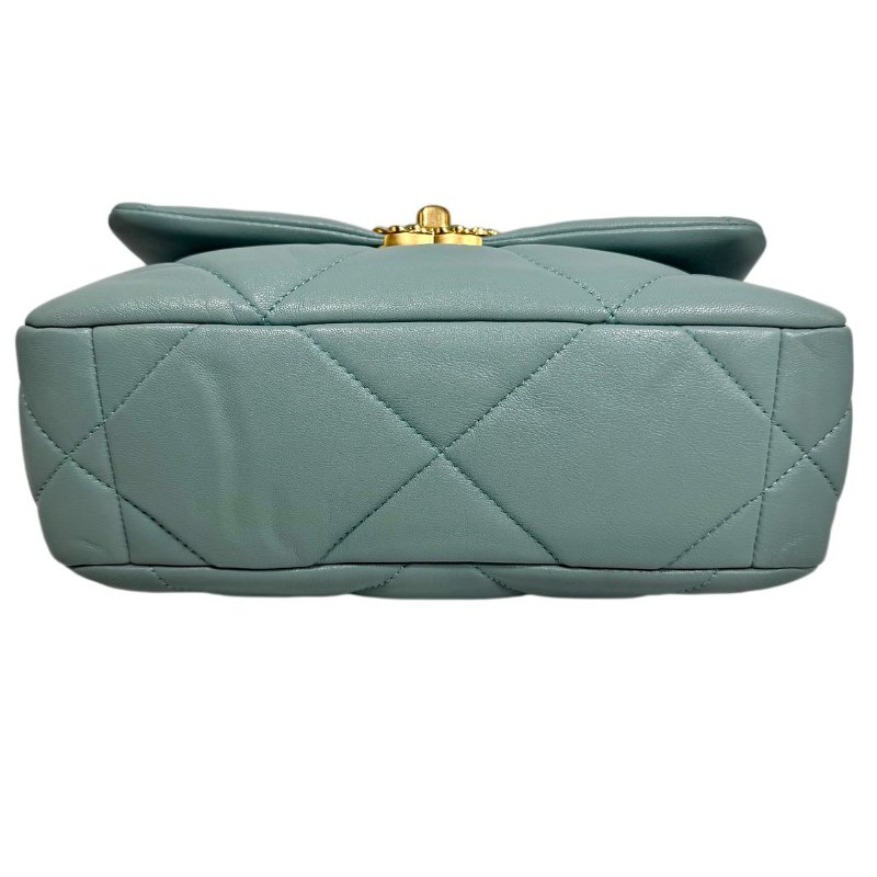 【2617】香奈兒 Chanel 19Bag 29開 湖水藍 斜挎包（羊皮) 小號-4