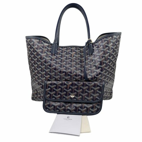 【2033】戈雅 GOYARD TOTE 藍色托特包手提包 中號