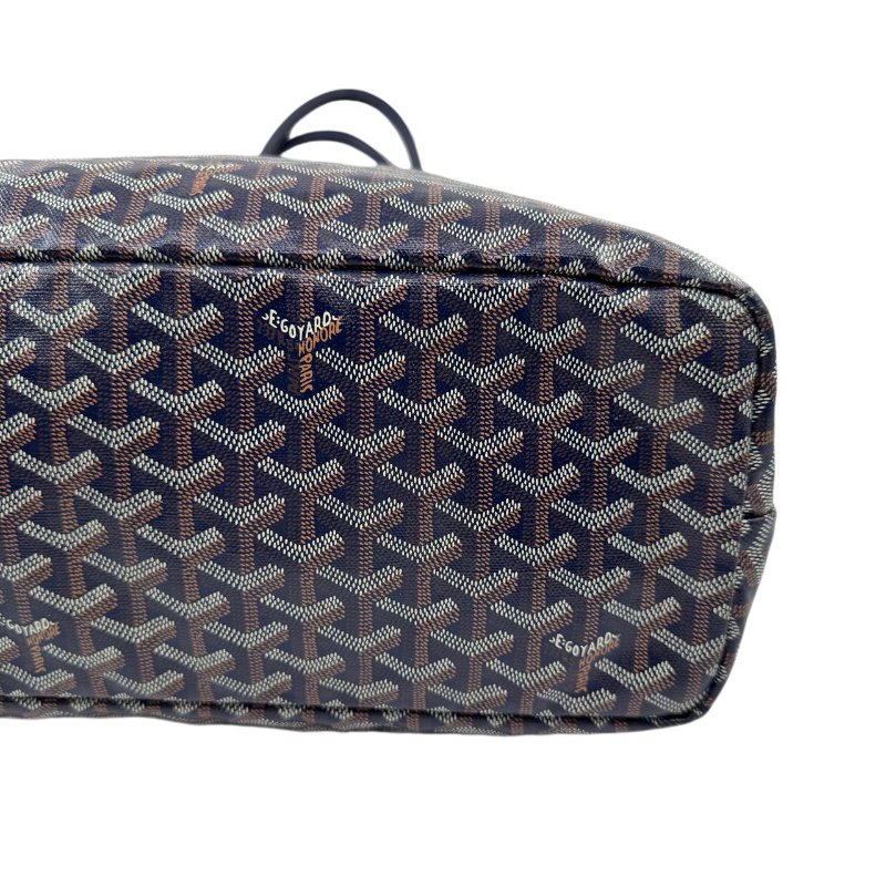 【2033】戈雅 GOYARD TOTE 藍色托特包手提包 中號-7