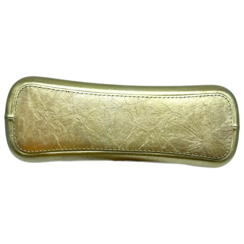 【2029】香奈兒 Chanel  Gabrielle 流浪包 中號 金色斜背包 小牛皮-4