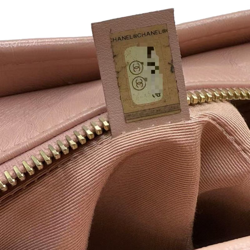 【2067】香奈兒 Chanel Gabrielle 流浪包 粉色斜挎包 牛皮-5