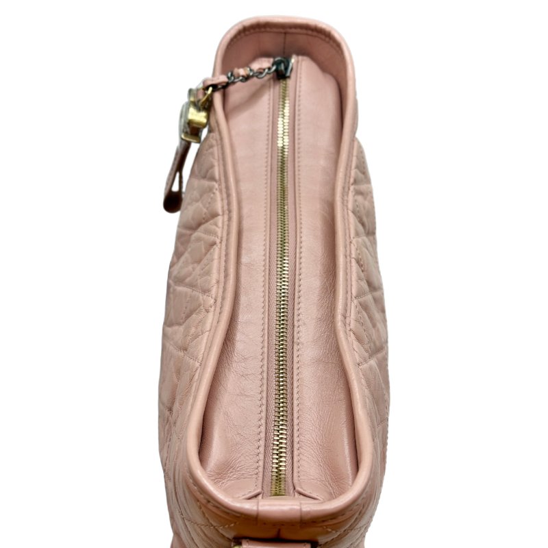 【2067】香奈兒 Chanel Gabrielle 流浪包 粉色斜挎包 牛皮-10