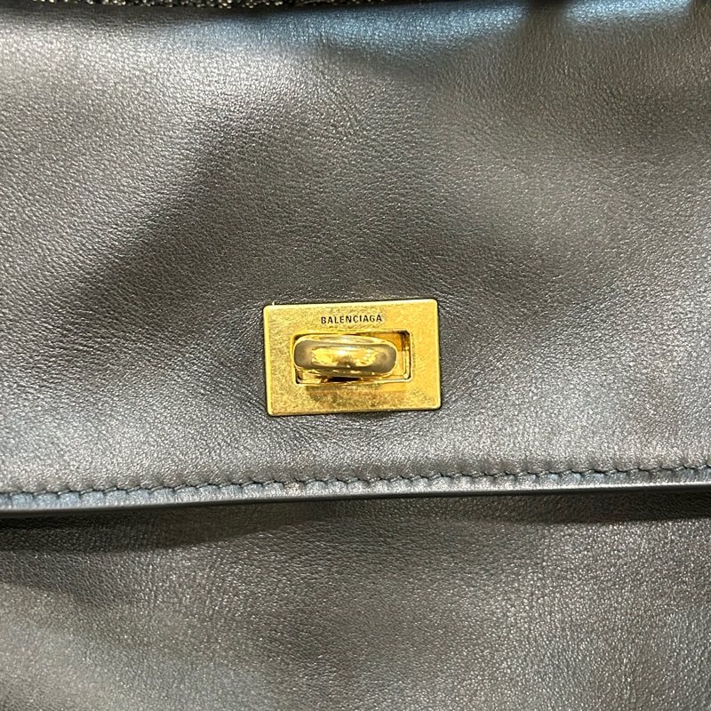 ✨Balenciaga radio 黑金 中號 台灣購證-2