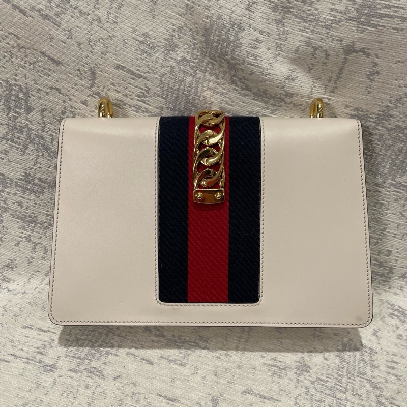Gucci sylvie 白色 中號-1