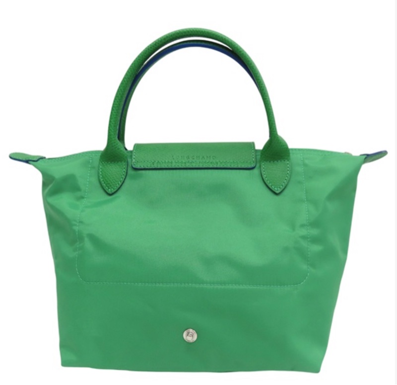 Longchamp 瓏驤 綠色 尼龍帆布 手提包-1