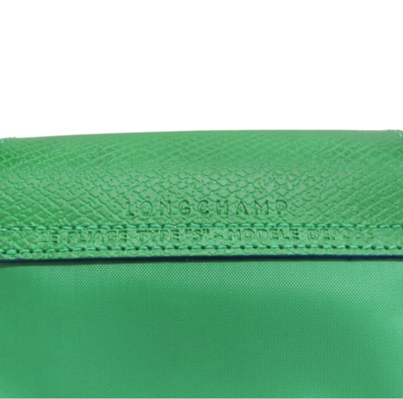 Longchamp 瓏驤 綠色 尼龍帆布 手提包-5