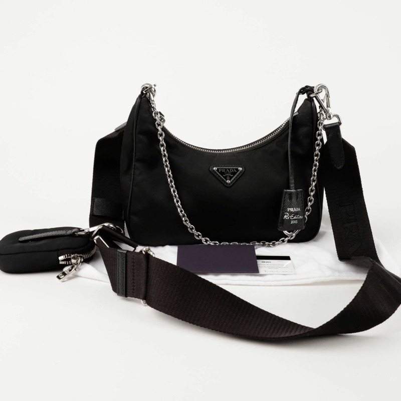 PRADA 1BH204 復刻版多功能單肩斜背包-0