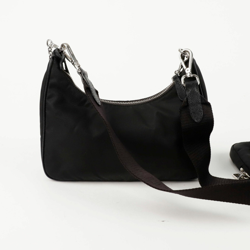 PRADA 1BH204 復刻版多功能單肩斜背包-5