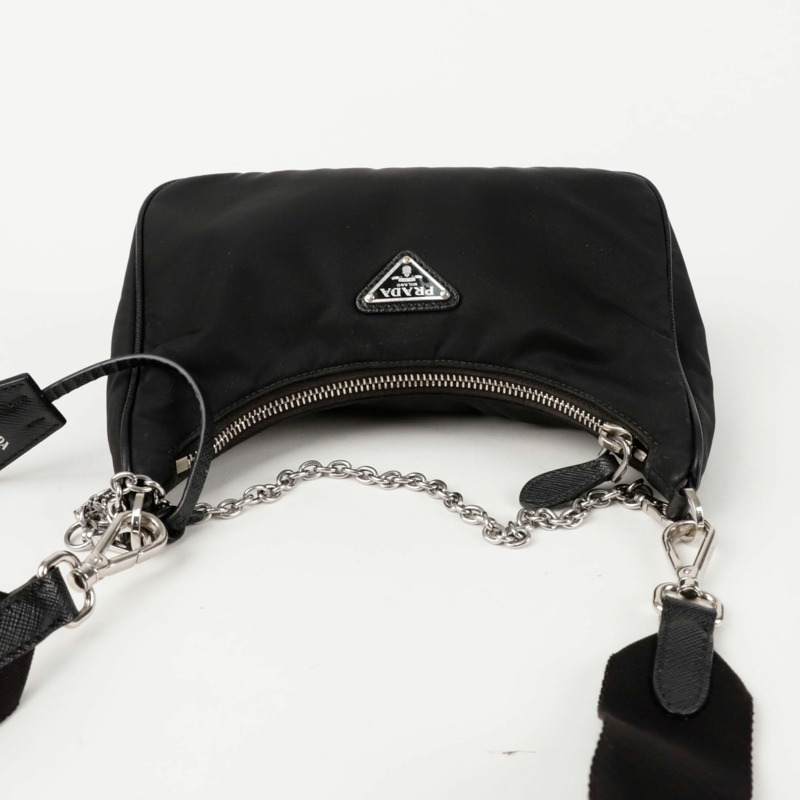PRADA 1BH204 復刻版多功能單肩斜背包-7