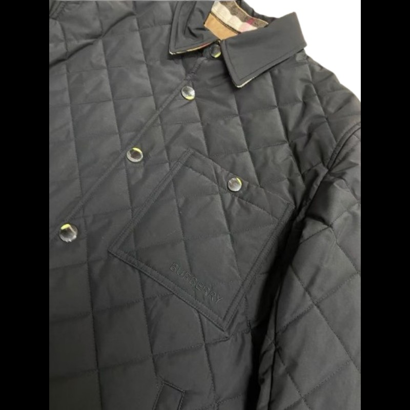Burberry  男裝菱格雙面穿棉服 外套 XL 碼-4