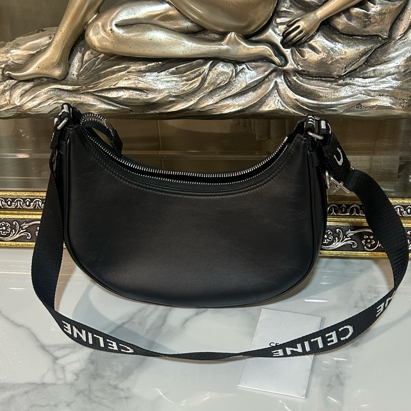 ✨Celine Ava 黑牛皮單肩包 有購證 98新🖤-2