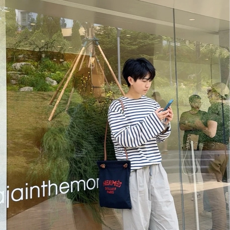 Hermes Aline 帆布馬伕包-1