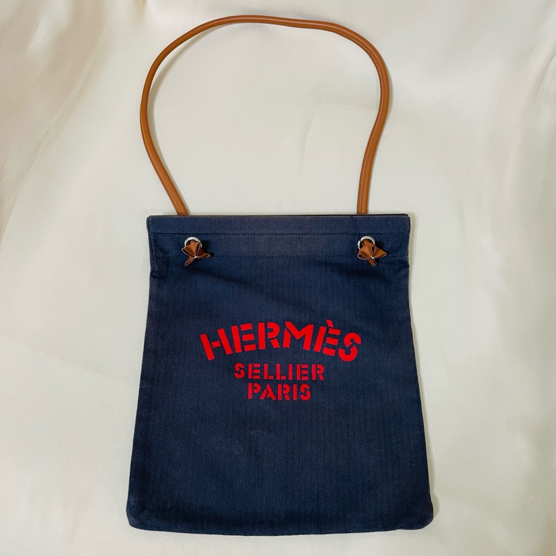 Hermes Aline 帆布馬伕包-7