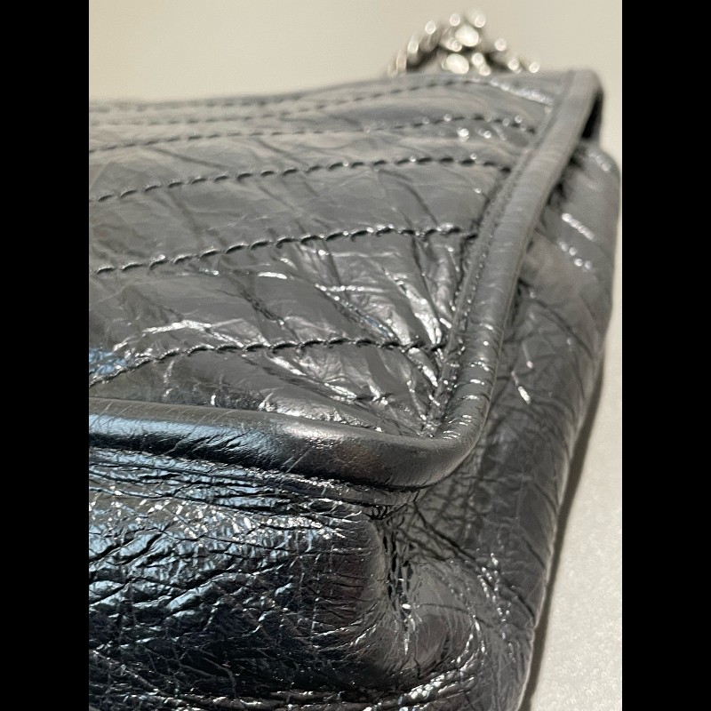 YSL Niki中號 黑色銀鏈 肩背包-14