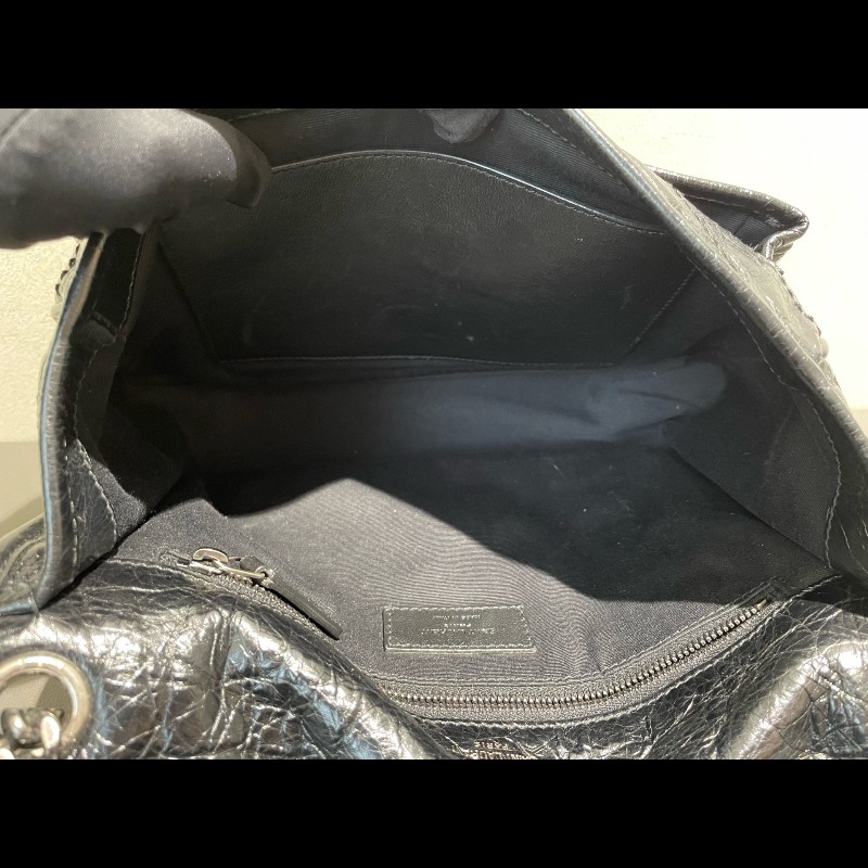 YSL Niki中號 黑色銀鏈 肩背包-22