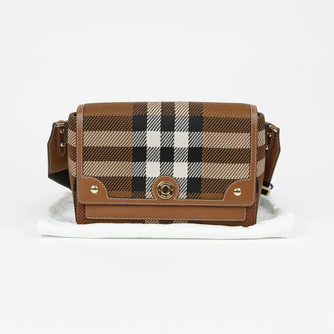BURBERRY 誇張格紋肩斜背包 8049148
