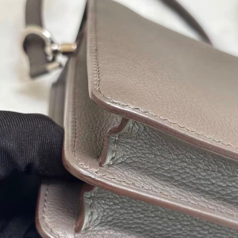 🌈Hermes🧡錫器灰銀扣🧡98.5新🌟Evercolor皮🌟-2