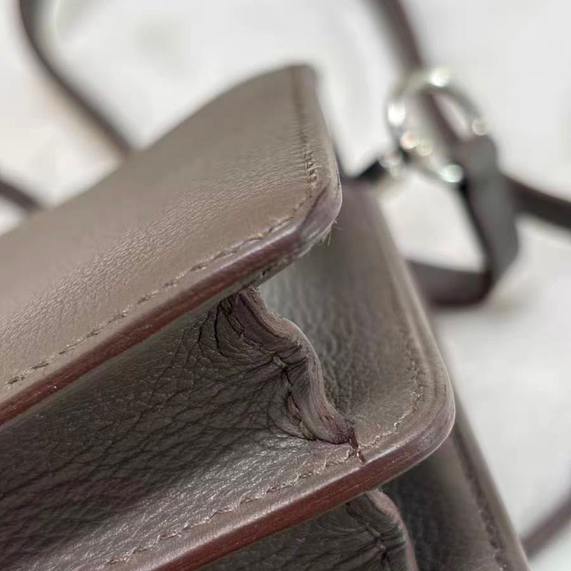 🌈Hermes🧡錫器灰銀扣🧡98.5新🌟Evercolor皮🌟-3