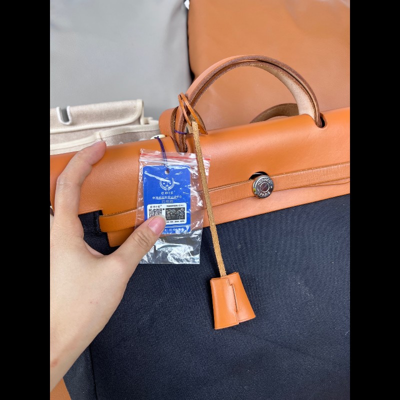 Hermes黑白雙袋 Herbag39-22