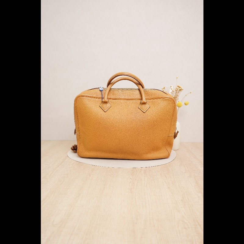 HERMES 黃色手提包-0