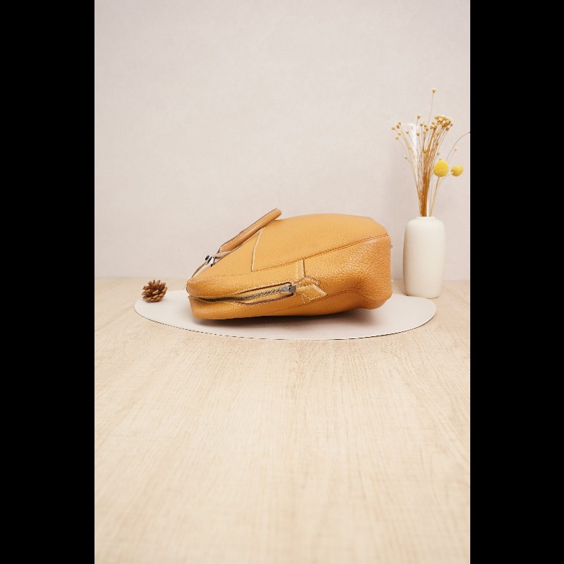 HERMES 黃色手提包-5