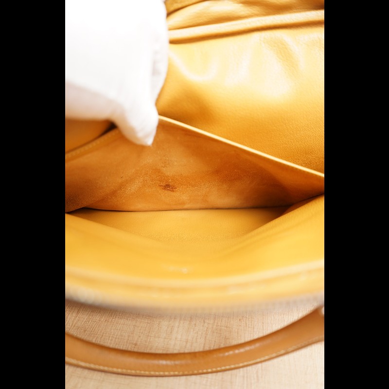 HERMES 黃色手提包-13