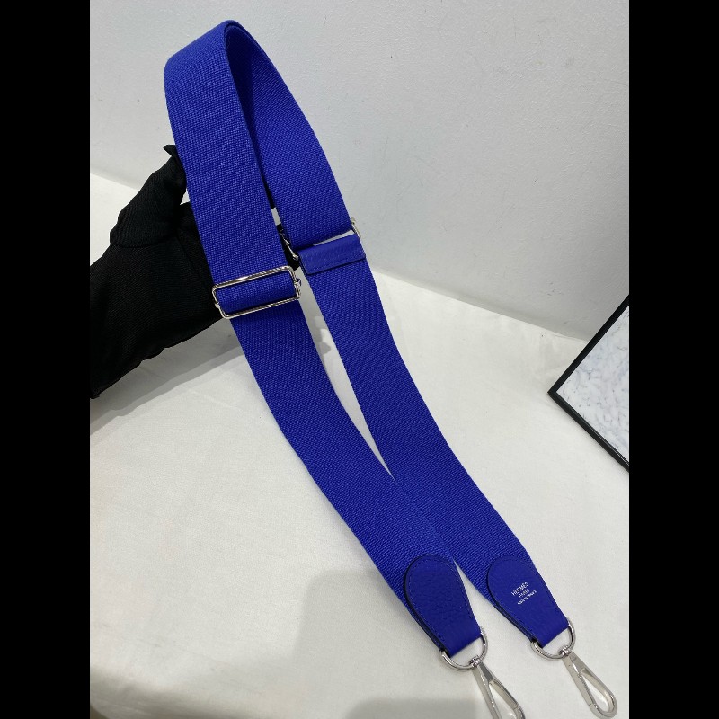 Hermes 伊芙琳 Evelyne 29 單肩包斜挎包 藍色銀扣-17