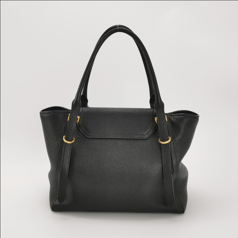 Prada 牛皮黑色手提包肩背包-1