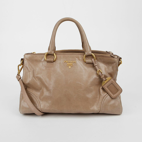 PRADA BN2324 金屬Logo手提單肩包