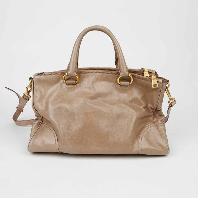 PRADA BN2324 金屬Logo手提單肩包-3