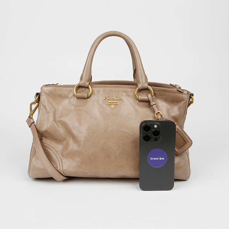 PRADA BN2324 金屬Logo手提單肩包-8