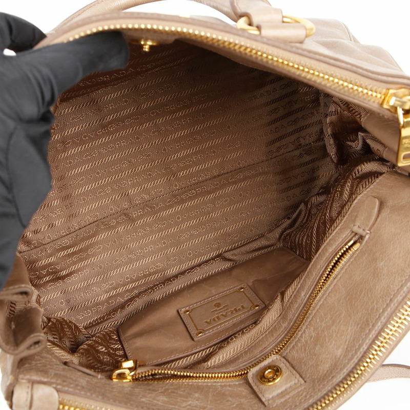 PRADA BN2324 金屬Logo手提單肩包-9