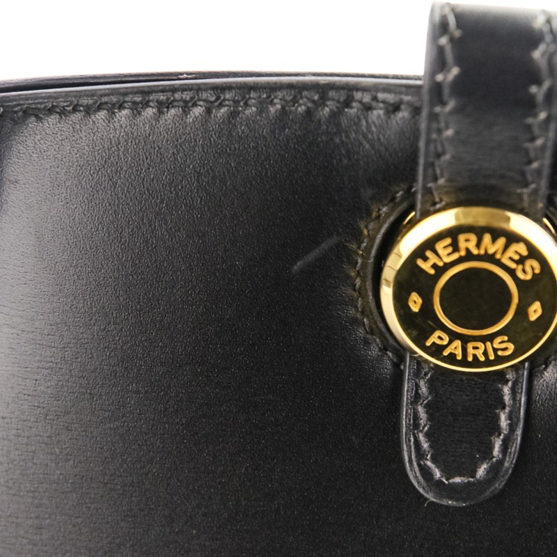 愛馬仕 Dalvie MM 手提包，Box 小牛皮，黑色，E 字印記，女士款-9