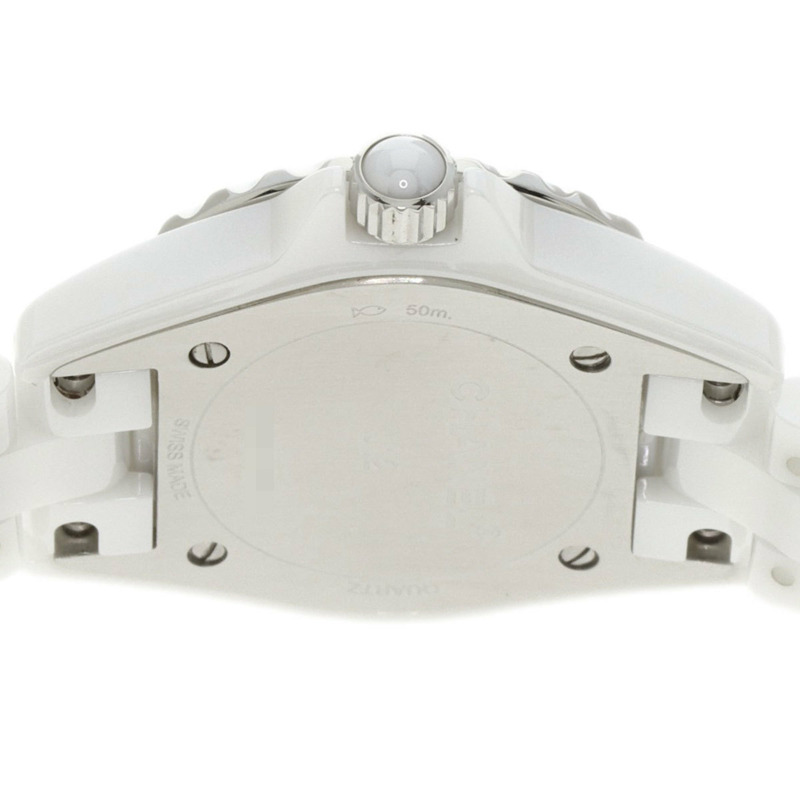 香奈兒 H2572 J12 29毫米 8 鑽石錶圈 陶瓷/陶瓷 女士腕錶-6