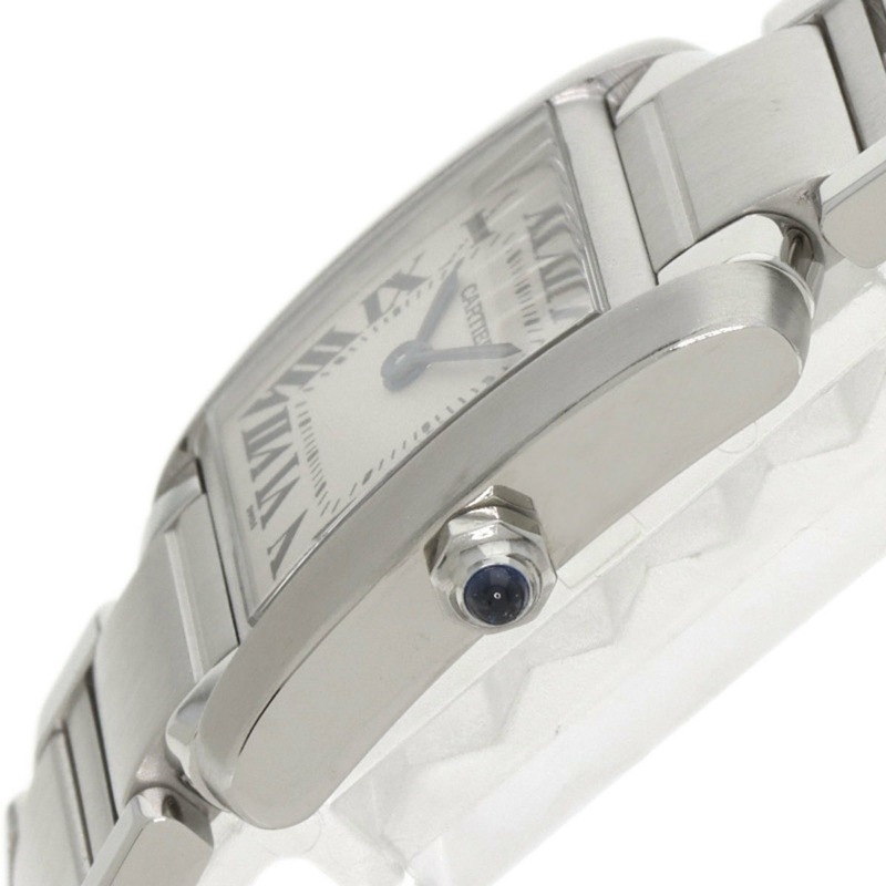 卡地亞 Tank Française W51008Q3 SM 女士精鋼腕錶-4